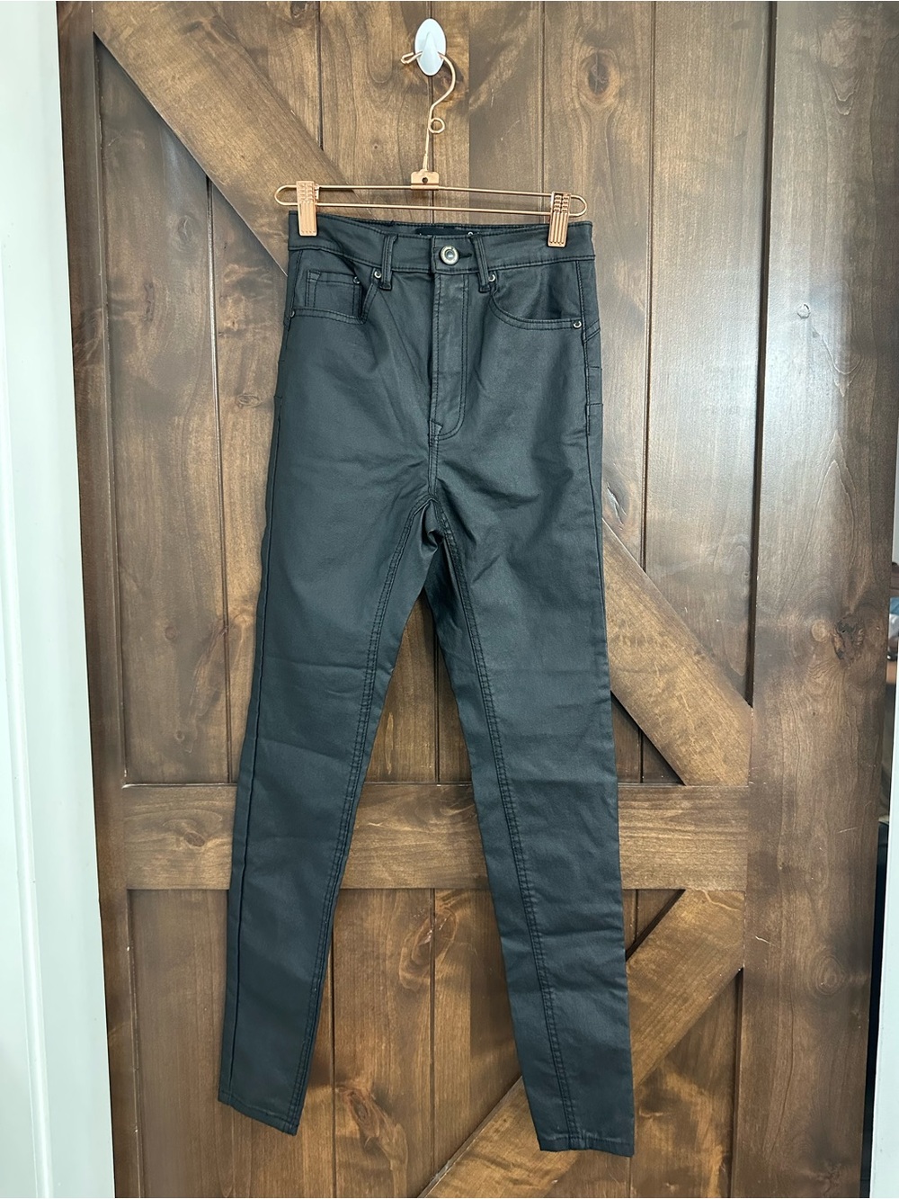 stradivarius Black Coated Skinny Jeans - Women